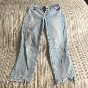 Abercrombie & Fitch ultra high rise ankle straight jean 4r curve love